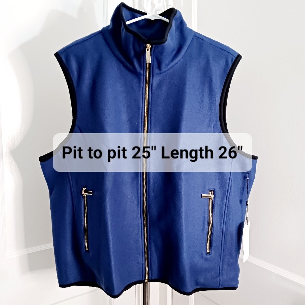 Joy Clean Boss Lightweight Vest SZ 1X NWT - Picture 6 of 8